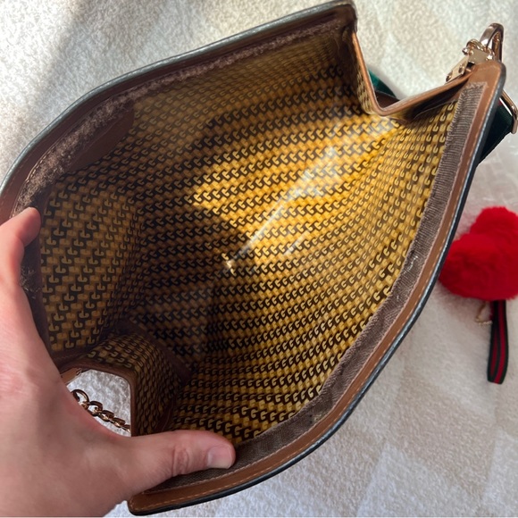 Authentic: Vintage Gucci Sherry Line Clutch converted to bag - Picture 7 of 12